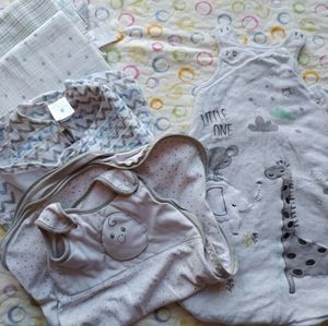 Nested bean sleep bag and Blankets